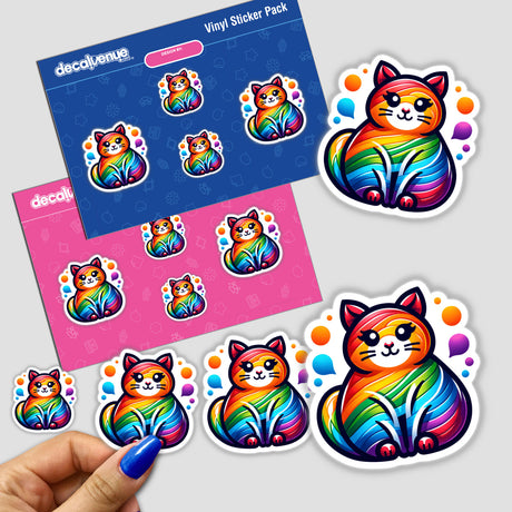 Cat Colorful Rainbow Pride