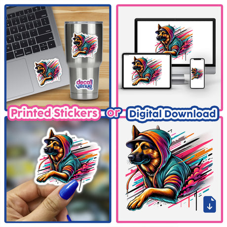 German Shepherd Dog Hoodie Urban Vibes