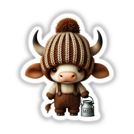 Cow Gnome with Milk Bucket