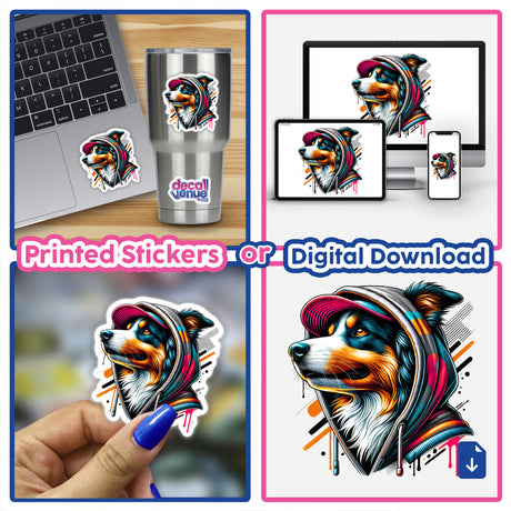 Australian Shepherd Dog Hoodie Urban Vibes