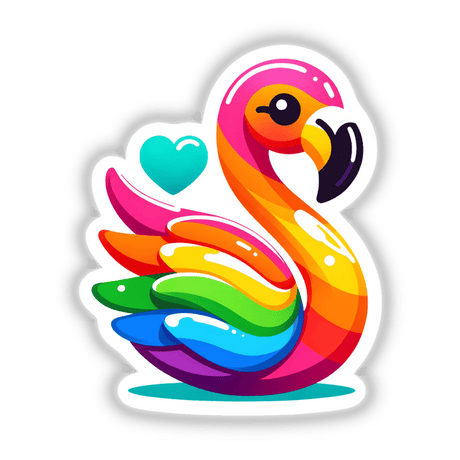 Flamingo Colorful Rainbow Pride