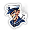 Marujo Sagaz: Cartoon of a smiling sailor wearing a hat, available as stickers or digital artwork.