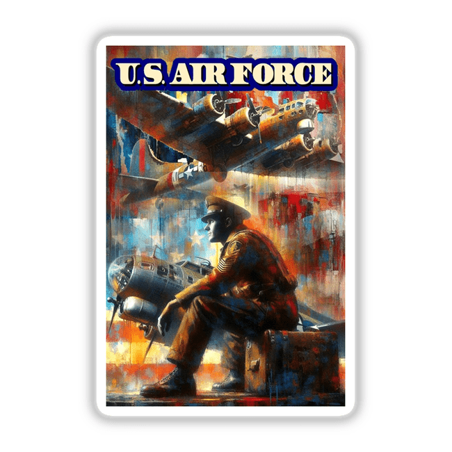 Air Force 3 design available as stickers or digital artwork, featuring intricate details that highlight its unique style, perfect for fans of aviation-themed art from Decal Venue.