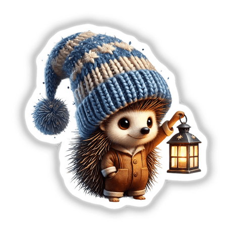 Hedgehog Gnome with Lantern