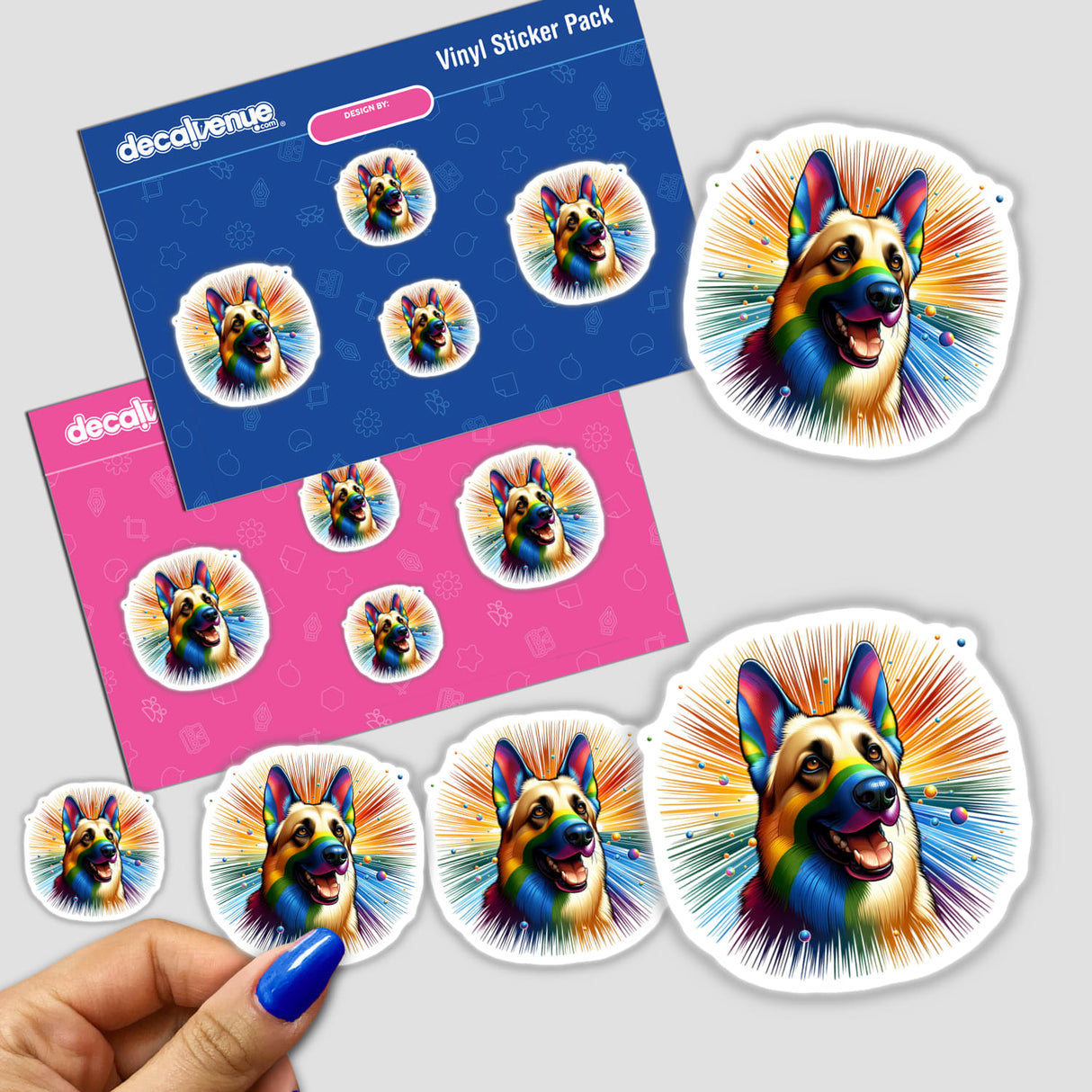 Rainbow German Shepherd Dog