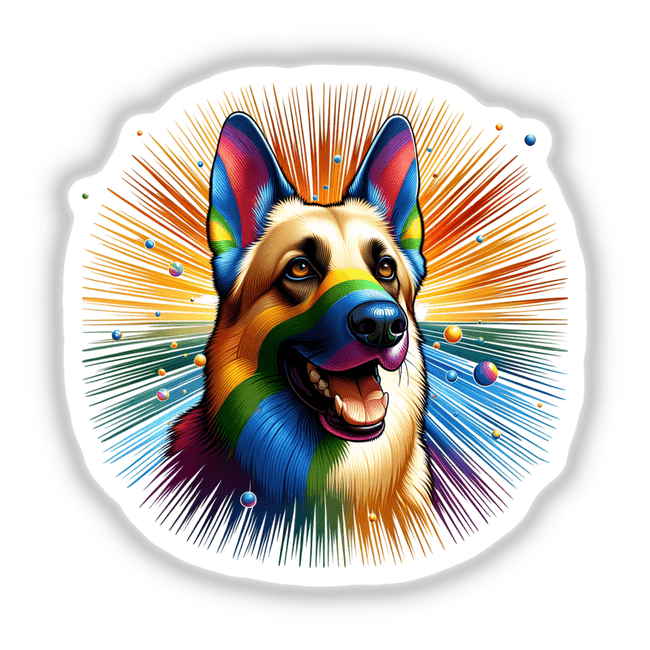Rainbow German Shepherd Dog