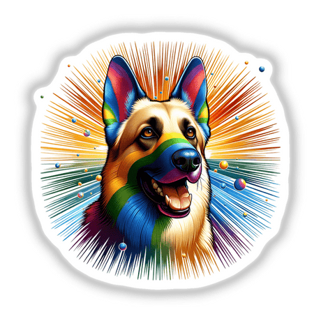 Rainbow German Shepherd Dog