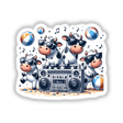 Spotted Cow Beach Party Sunglasses Boombox