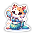 Mermaid Cat Wearing Seashell Bra