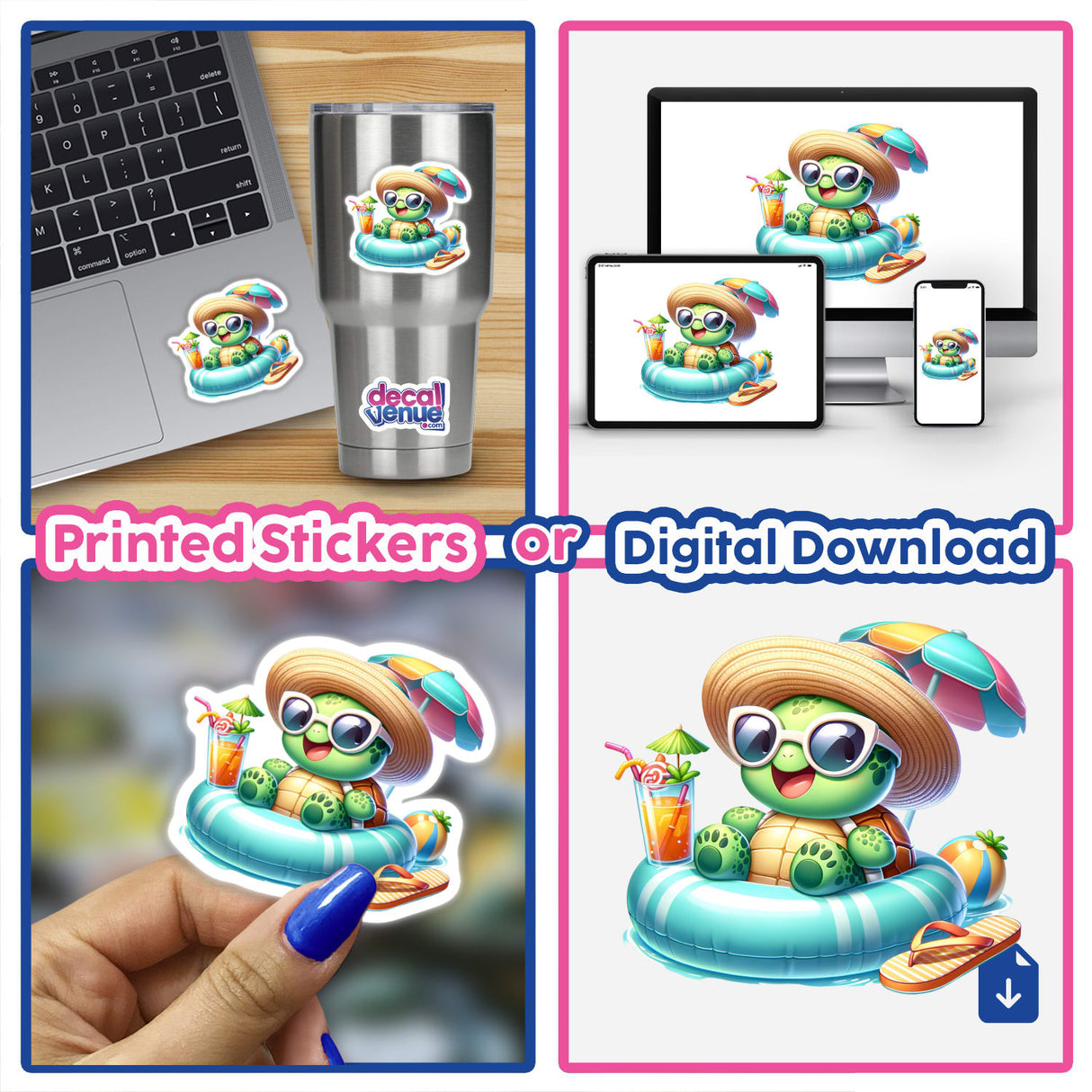 Happy Turtle on Pool Float