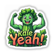 Kale Yeah! - Fun Design for Veggie Lovers features a whimsical cartoon character with green plants, available as stickers or clipart, perfect for health enthusiasts from Decal Venue.
