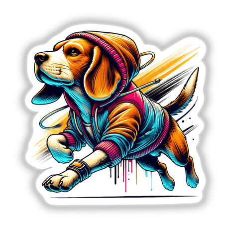 Beagle Dog Hoodie Urban Vibes