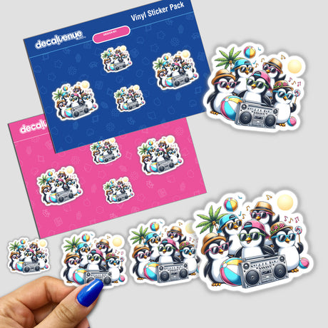 Penguin Beach Party Sunglasses Boombox