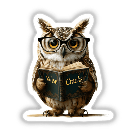 Wise Cracks Owl Reading Book