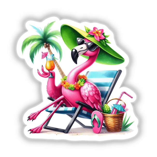 Sassy Beach Flamingo Bird