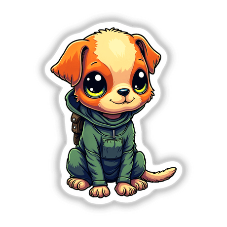 a little dog with big eyes sitting down