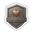 Soul Healer – RPG-Style Skill Badge showcasing a Silver & Bronze Aura Crest, available as vinyl stickers or digital artwork, emblematic of Decal Venue's unique creations.