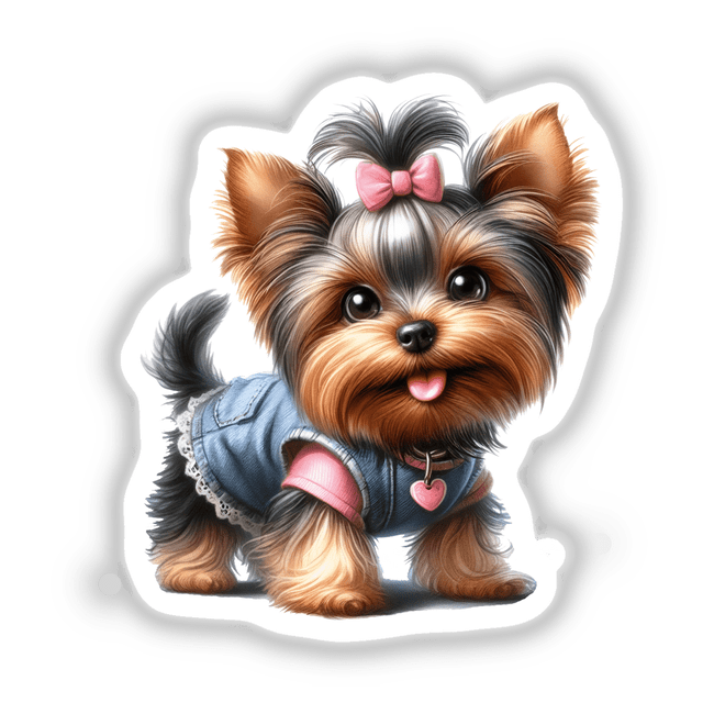 Jean Jacket Yorkie Dog