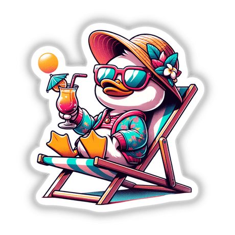 Duck Sunbathing Beach Chair