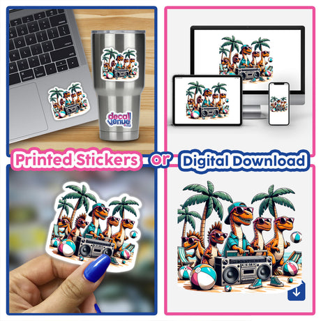 Dinosaur Summer Beach Party