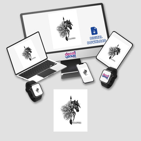 Whispers Of The Wind vinyl sticker or digital artwork, embodying tranquility and inspiration, designed to quiet the mind and promote peace. Ideal for enhancing personal spaces with calming vibes.