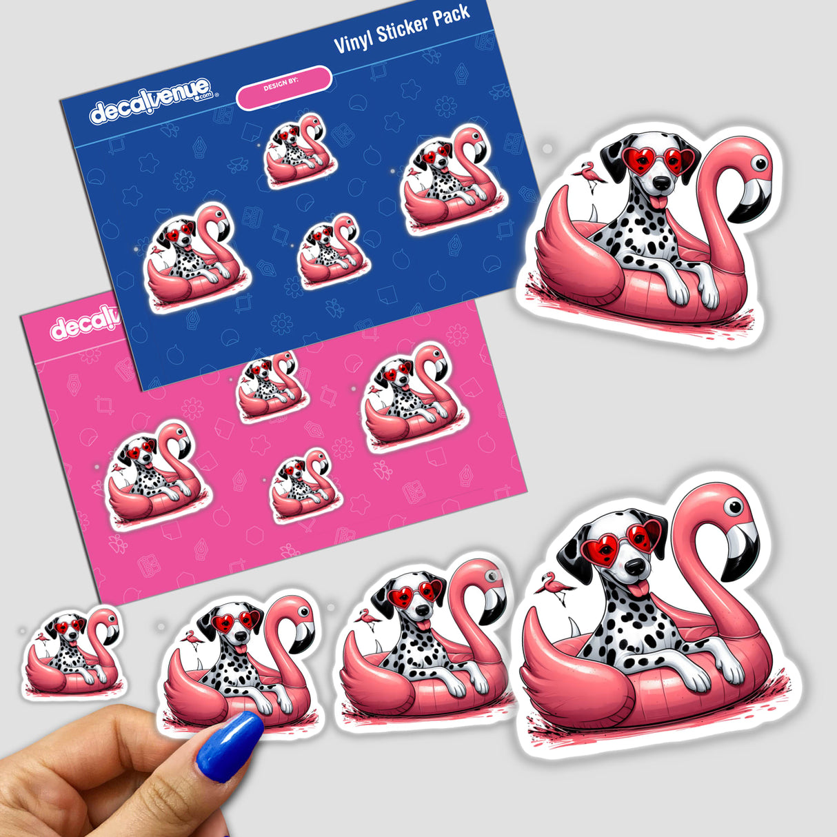 Dalmatian on Flamingo Float