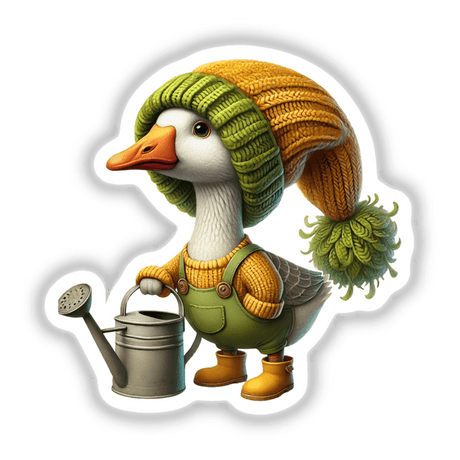 Goose Gnome with Watering Can
