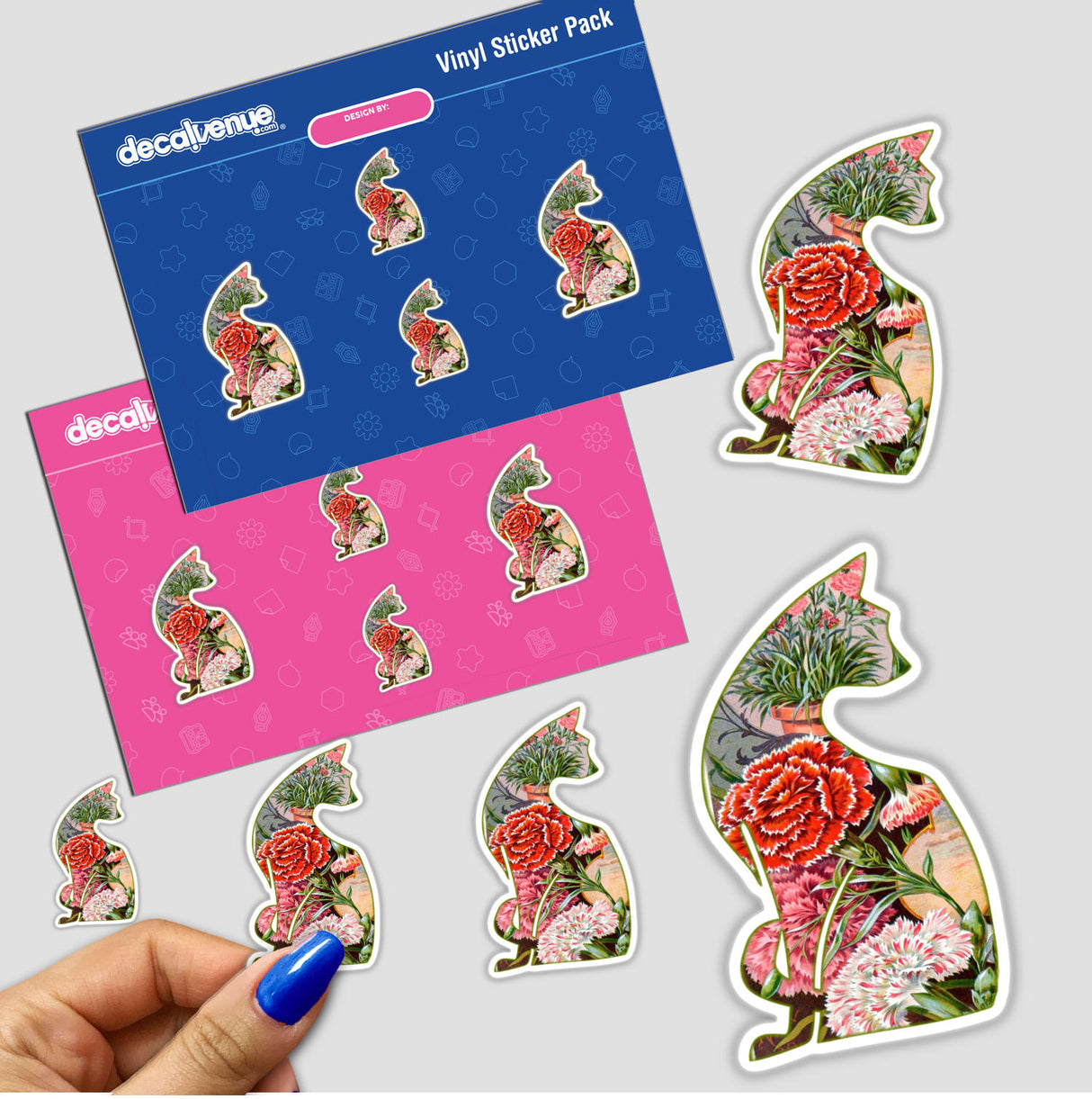 Floral Cat Cutout