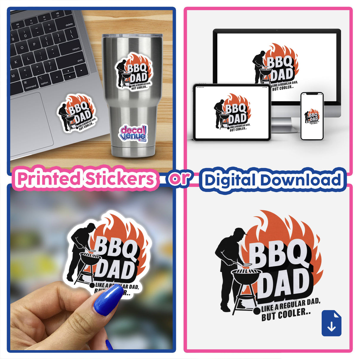 BBQ Dad - Like a Regular Dad But Cooler