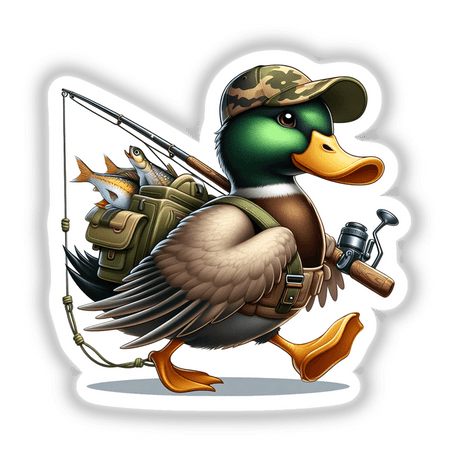 Mallard Duck Gone Fishing