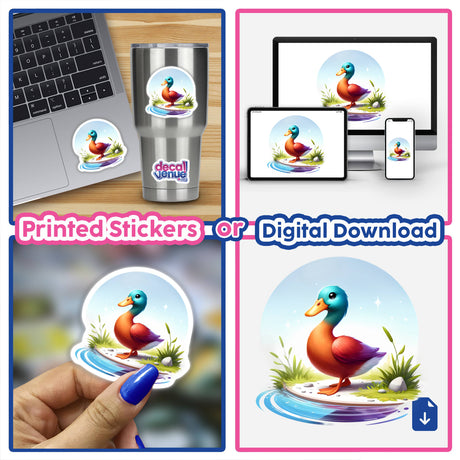 Duck Standing Near Pond