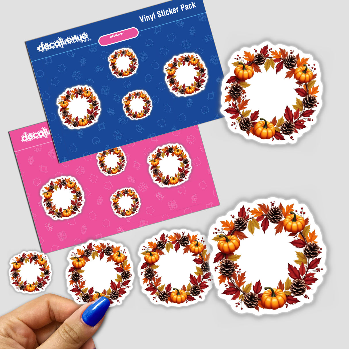 Fall Aesthetic Wreath Clipart | Thanksgiving Clip Art | Commercial Use