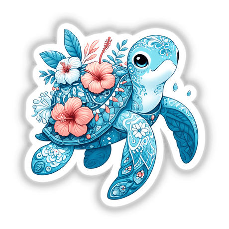 Sea Turtle Hibiscus Flowers