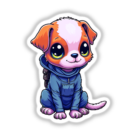 a small dog with big eyes sitting down