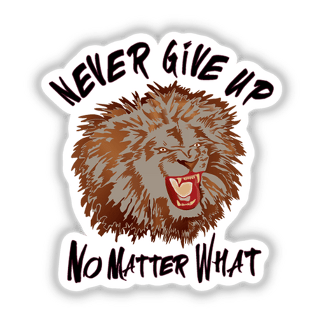 Lion illustration with open mouth, available as stickers or digital artwork from Decal Venue, known for unique vinyl designs and digital art. Perfect for enhancing creative spaces or personal collections.