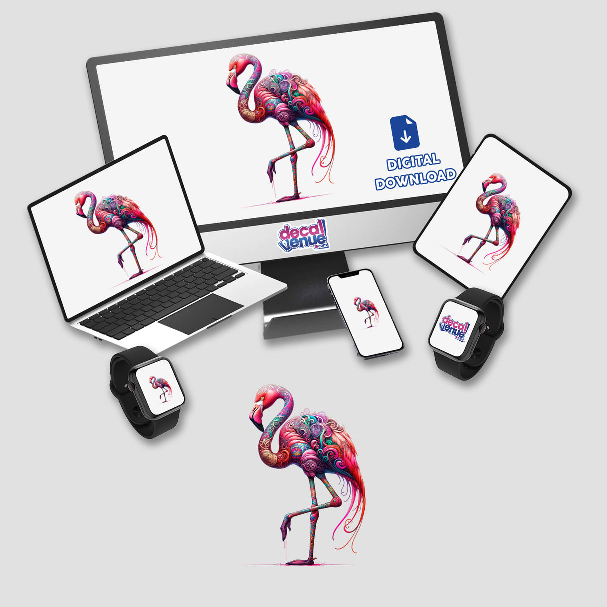 Psychedelic Flamingo