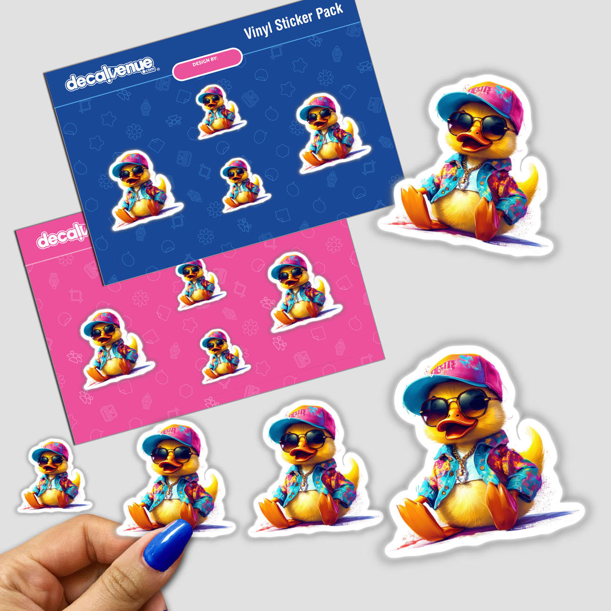Cute Duck in Trendy Clothing