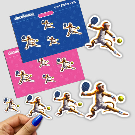 Monkey Playing Pickleball