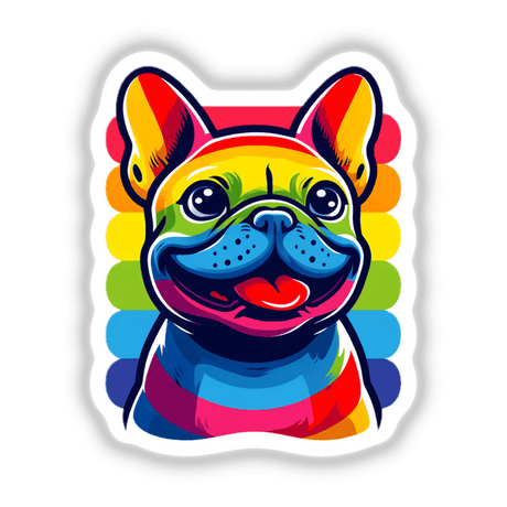 French Bulldog Colorful Rainbow Pride