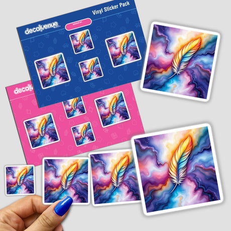 Feather Alcohol Ink Design