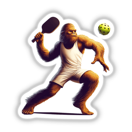 Sasquatch Playing Pickleball
