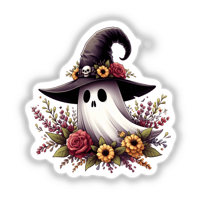 Fall Florals Witch Ghost