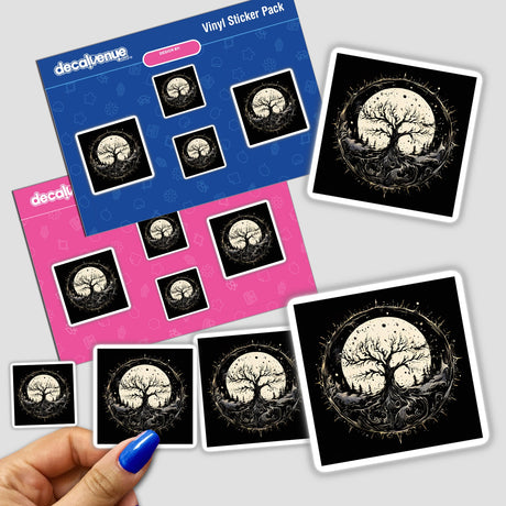 Tree of Life design available as stickers or digital artwork, showcasing intricate branching patterns, reflecting Decal Venue's unique vinyl sticker and digital art offerings.