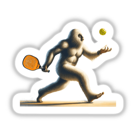 Bigfoot Playing Pickleball