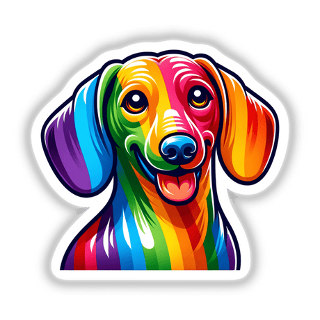 Dachshund Dog Rainbow Pride