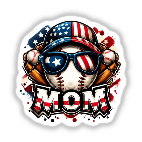 American Baseball Mom Flag