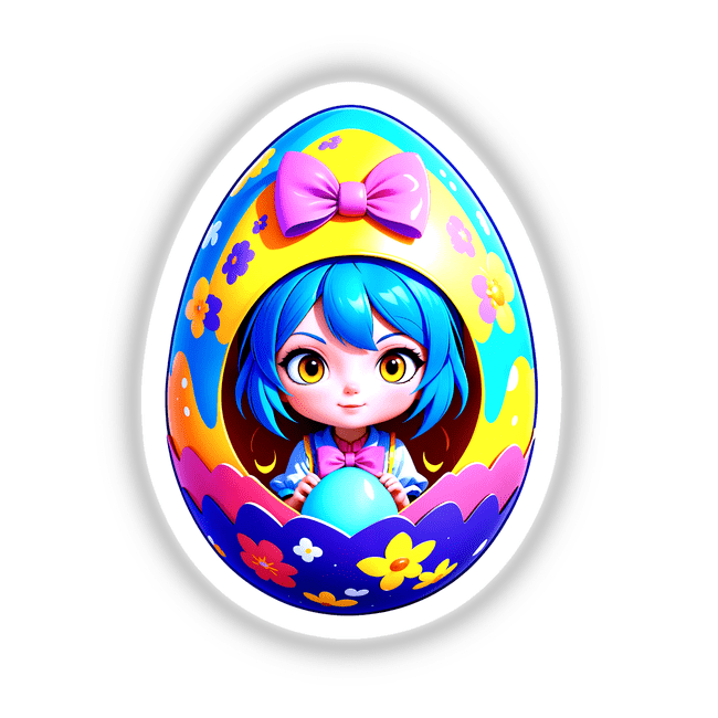 A Cute Anime Easter Egg Girl