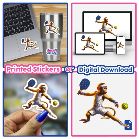 Monkey Playing Pickleball