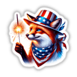 Fox Holding Sparkler 4th of July
