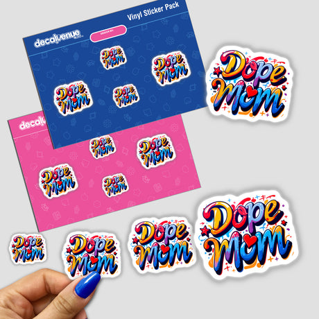 a hand holding a sticker next to a pack of stickers